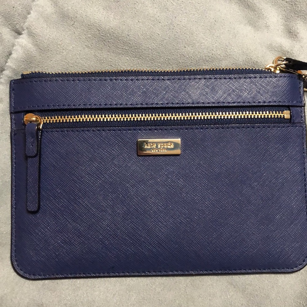 Kate spade blue wristlet
